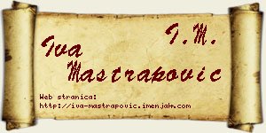 Iva Maštrapović vizit kartica